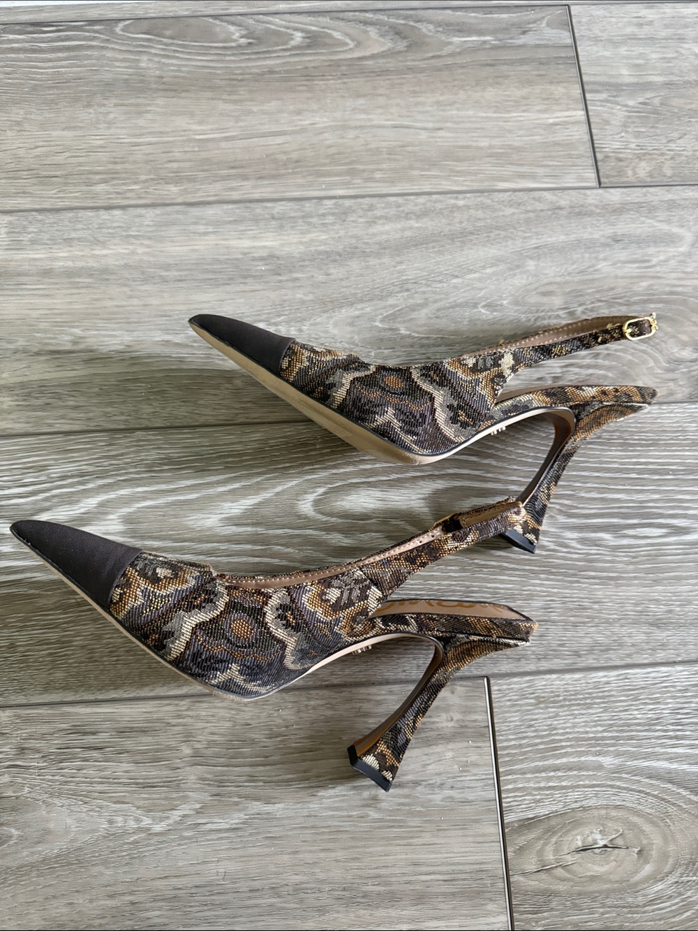 NWT Sam Edelman Sling back Heels, Sz 6.5 - Picture 4 of 9